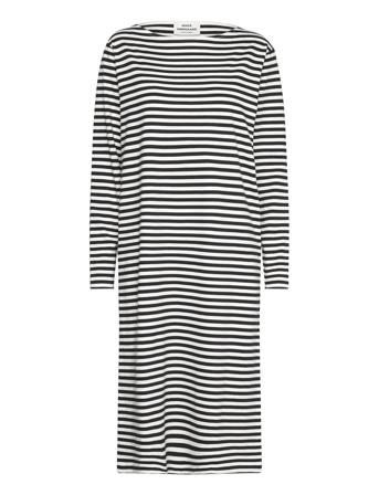 Soft Single Stripe Silas Dress Black Mads Nørgaard