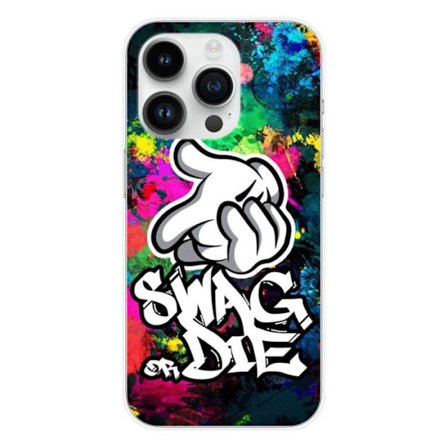 Siliconefodral - Kompatibel med Apple iPhone 14 Pro - designa swag or die
