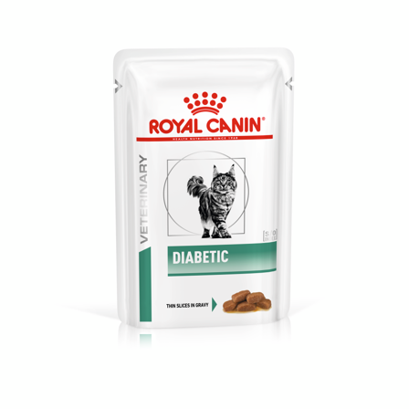 Royal Canin Veterinary Diets Cat - Wet Cat Weight Management Diabetiker 85 g x 12 stk - porsjonsposer - Katt - Kattefôr & kattemat - Veterinærfôr for 