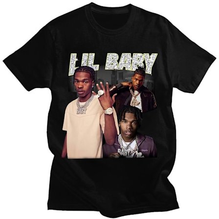 Hip Hop Rapper T-shirt Vintage Grafisk Oversized Bomulls Kortärmad Tee Streetwear