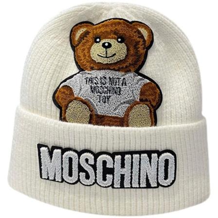 Moschino Brand Hat M (54-58cm) White