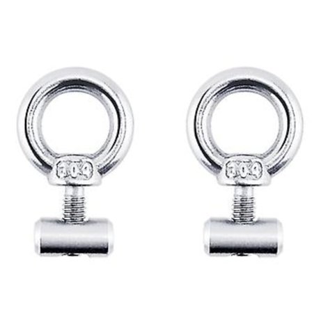 2 STK M4 Løfteøye Mutter Feste Front Teltstopper Skinnefeste Festebånd Øye