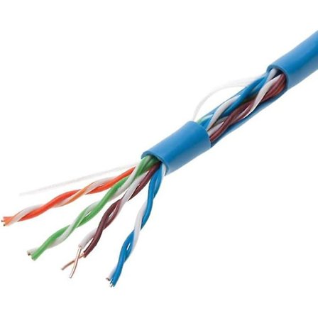 Cat5e 75m Blå Solid 24awg Kabel Utp Cat5 Bulk Nettverkskabel Cca Leder Utp Usjeldret Kabel