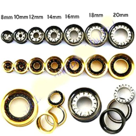 Tunnel Plug med Fyrkantig CZ pärla