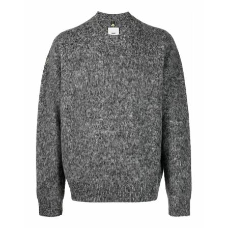 Oamc, Round-neck Knitwear Grijs, Heren, Maat:XL