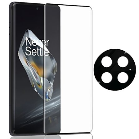 1-Pack ONEPLUS 13 Näytönsuoja & 1-Pack linssinsuoja - Karkaistu Lasi 9H - Super laatu 3D