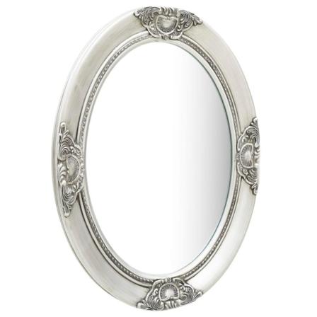 vidaXL Väggspegel barockstil 50x70 cm silver Silver
