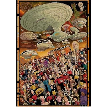 Palapelit 1000 palaa Paperinen kokoamiskuva Star Trek -elokuvan juliste Aikuiset Pelit Koulutuslelut/aivojumppa Pelit Puinen Älykkyys[HK]