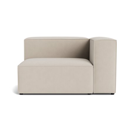 Lissabon XL Højrevendt Hjørnemodul Rebel Beige Sofa - Holdbar Kvalitetsstof Modulsofa 130x100x72cm - Møbelkompagniet
