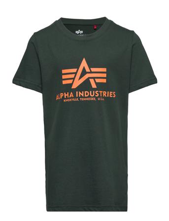 Basic T Kids/Teens T-shirts Short-sleeved Grønn Alpha Industries