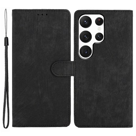 For Samsung Galaxy S24 Ultra Deksel Hud-følelse Lommebok Lær Telefondeksel