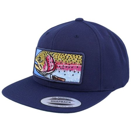 Skillfish - Blå snapback Keps - Big Rainbow Trout Box Classic Navy Snapback @ Hatstore