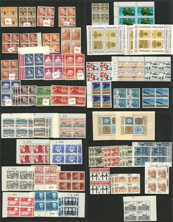 Danmark - Samling af 4-blokke i 1 ringbind