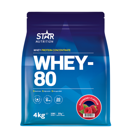 Star Nutrition Whey-80 Heraproteiini 4 kg