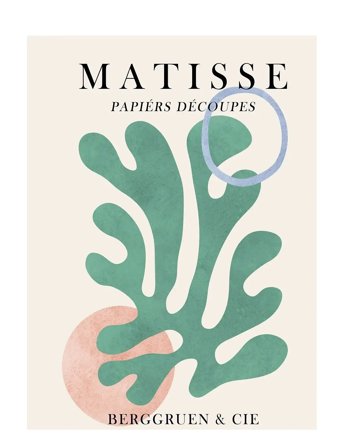 Poster & Frame Vitor Costa - Matisse Floral Poster 6 - Green - 30X40CM