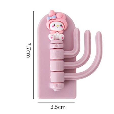 Sanrio Ingen stansekrog Roterbar vægmonteret opbevaringsstativ Kur