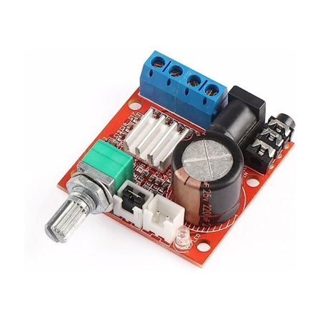 Mini Digital Förstärkare Modul PAM8610 Chip 2 x 10W Audio Kondensator 2 Kanal Klass D Förstärkare Modul DIY DC 12V