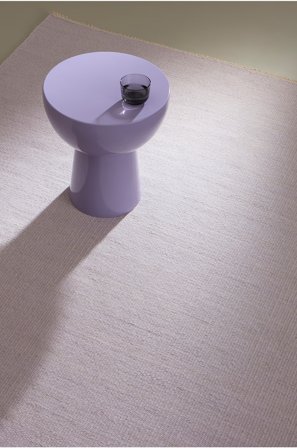 Jotex - Ullteppe Bomull/Polyester/Ull/Viskose Lys lilla ROW - Kjøp Ulltepper hos Jotex