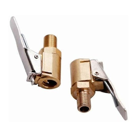 Easy Tire Inflation: Quick Connect Schrader Valve Adapter, High-Quality Brass Materials for Universal Fit, Heavy Duty Solid Brass Lock-On