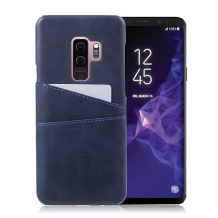 Samsung Galaxy S9 Plus Unikt skal med kortfack - Blå