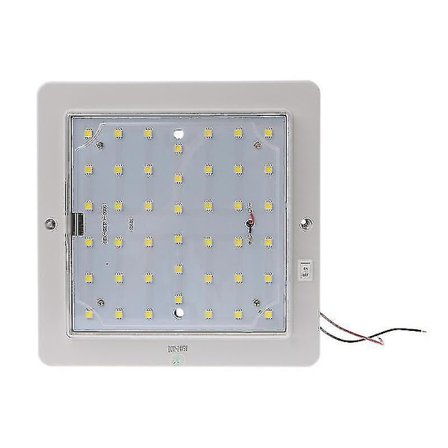 LED-taklampe for bobil, båt og campingvogn - Enkelt kuppel, 12-24V, 800lm, 9WBY