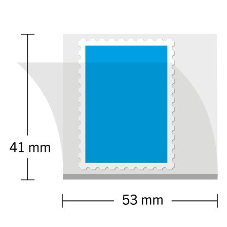 HAWID - Tilskårne - 53x41 mm - Glasklar - 50 stk