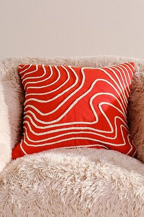 Jotex - Kissenbezug 50x50 Cm Rot - WELLE - Kaufe Dekokissen und Kissenbezüge bei Jotex