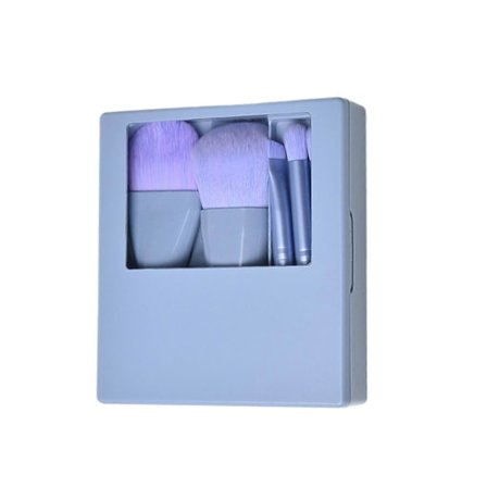 5 kpl Matkakokoiset meikkisiveltimet Setti Mini meikkisiveltimet Pieni täydellinen toiminto Kosmeettiset siveltimet Sarja kotelolla ja peilillä 