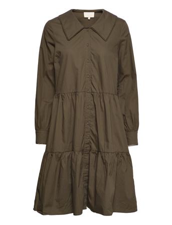Delphia Dress Khaki Minus