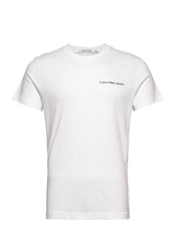 Chest Institutional Slim Ss Tee T-shirt Hvid Calvin Klein Jeans