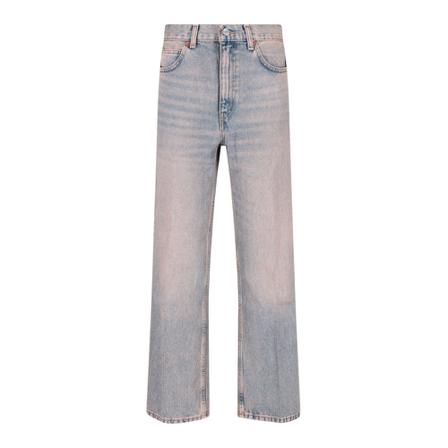 Re/Done, Straight Jeans Blauw, Dames, Maat:W26