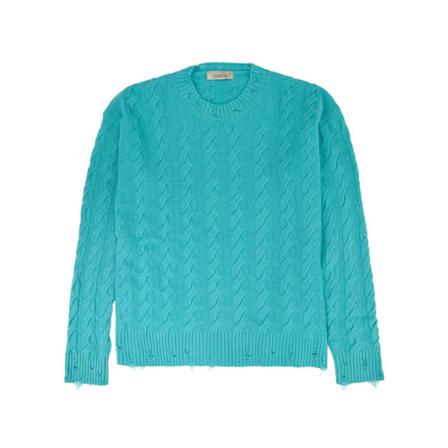 Laneus, Round-neck Knitwear Blauw, Heren, Maat:XL