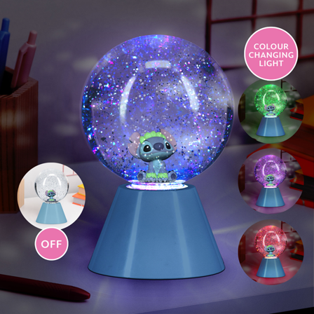 STITCH - Glitter Ball LED Lampa