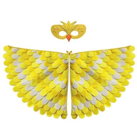 Barnefuglvinge med maske Halloween cosplay kostyme Barn Fancy Animal Outfit