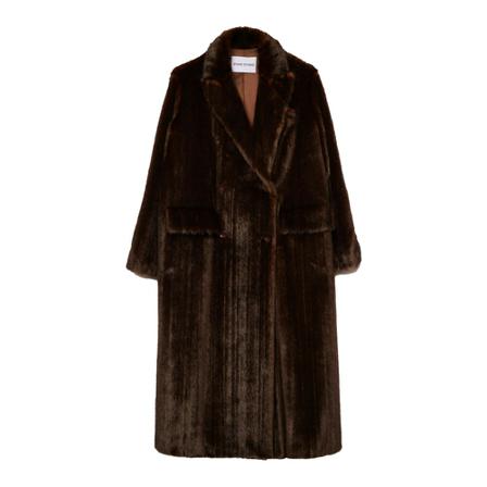 Stand Studio Faux Fur & Shearling Jakke Brun, Dame