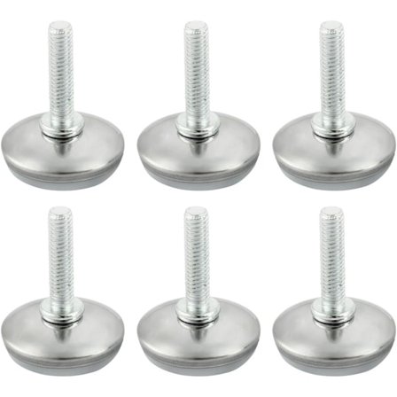 6 stk. Justerbare møbelben Nivelleringspute Base Ben Bord Stol Ben Juster