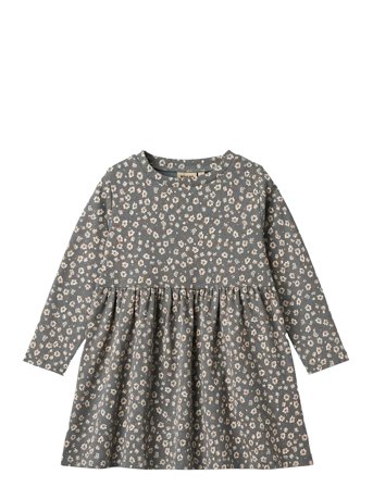 Wheat Jersey Dress L/S Sessa - Grey - 140