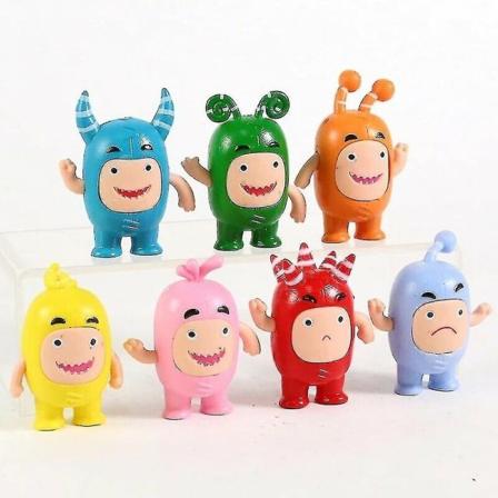 7stk/oddbod Action Figurer 7cm Samling Leker Barnegave - Perfet