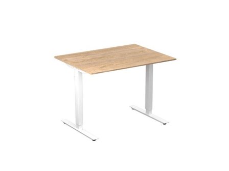deNord Design Bord höj/sänk Basic 1000x800 ek/vit - Lyreco - Kontorsmöbler och inredning - Bord och hurtsar - Skrivbord - Höj/sänkbar