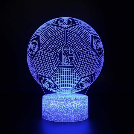 3D-lampor med fjärrkontroll, LED-lampa 16 färger Ljus Dimbar Touch Switch USB / batteriinsats, Bi