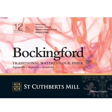 St Cuthberts Mill Bockingford Akvarelblok HP 300g 18x13cm
