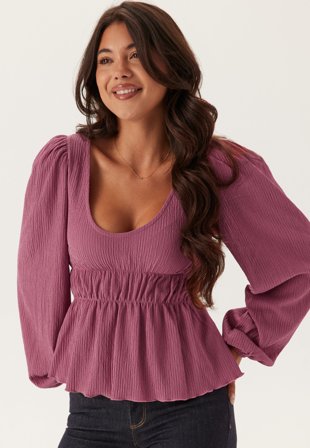 BUBBLEROOM-Structure Flounce Top-XS