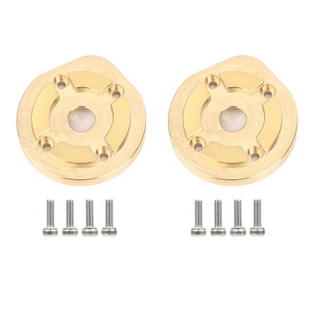 1 Par RC Främre Bakre Mässing Balans Vikt Portal Drivhuslock Passar Axial Capra1.9