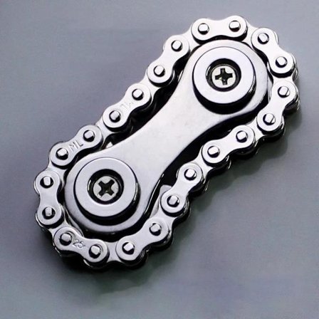 Sprockets Vapaaratas Sormenpää Gyro Fidget Spinner Antistress Ahdistus Metalliset Pyöränketjut EDC Spinner Fidget-lelut Aikuisille Lapsille