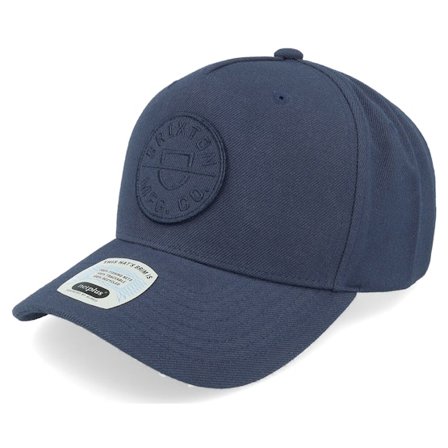 Brixton - Blau adjustable Cap - Crest Washed Navy/Washed Navy Adjustable @ Hatstore