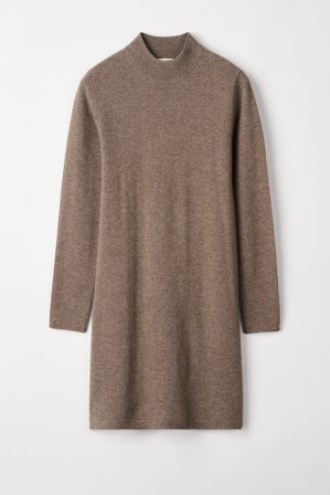 Soft Goat - Tunic Dress - Cashmere dress - M - Walnut