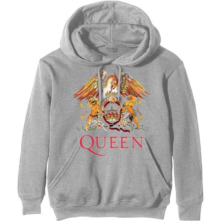 Queen Unisex Vuxen Classic Crest Hoodie XXL Grå