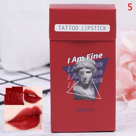 20 kpl/laatikko tatuointihuulipuna puuvillatyyny huulikiilto matta nestemäinen huulipuna savukekotelo huulipuna vedenpitävä matta huulikiilto