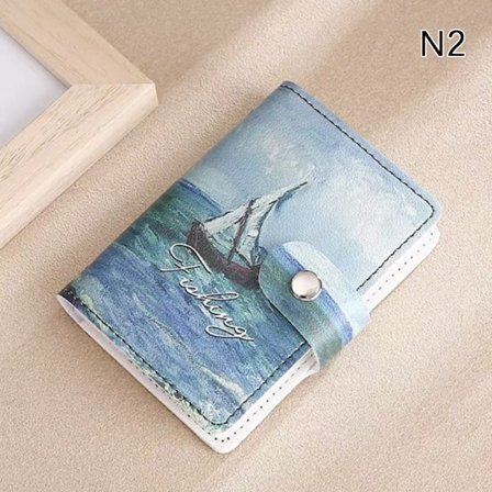 Kortplatser Kredit Bank ID Kort Hållare Väska Organizer Badge Card