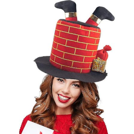 Julehat til skorsten, julehat, sjov julehat, nov